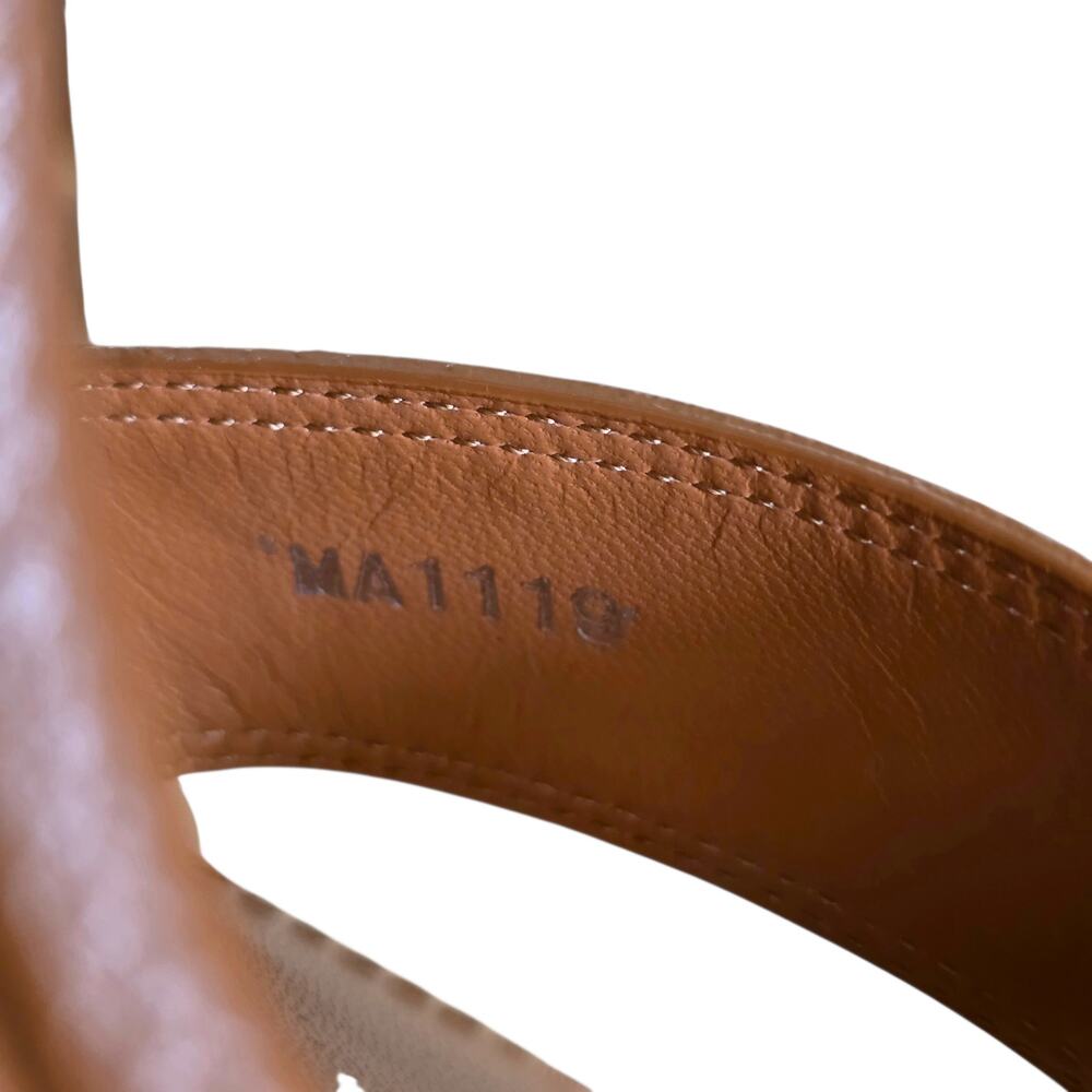 Louis Vuitton Horizon Brown Leather Slingback Platform Sandals IT 36.5 US 6.5 - Picture 7 of 12